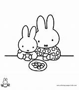 Miffy Colouring Hase Ausmalbilder Together sketch template