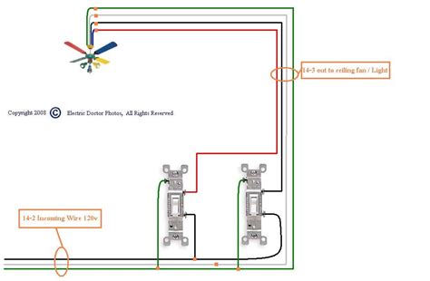 wiring ceiling fan  remote   switches bruin blog