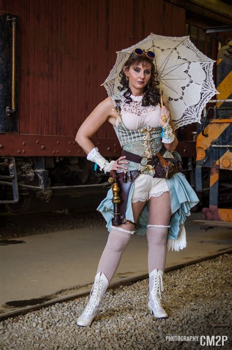 sexy steampunk lady pepper cosplay flickr