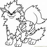 Pokemon Coloring Arcanine Pages Growlithe Pokémon Color Printable Kids Tyrantrum Getdrawings Coloringpages101 Print Template sketch template