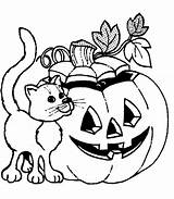 Halloween Coloring Pages Printable Color Disney Print Scary Cute Sheets Kids Colouring Cat Pumpkin Getcolorings Faces Comments Scared Getdrawings Face sketch template