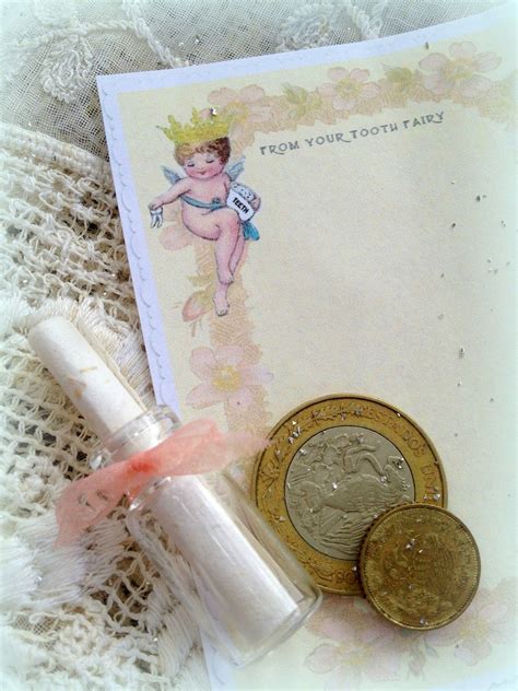 tiny tooth fairy notes  fanciful  printable