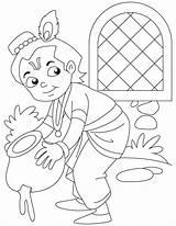Krishna Coloring Pages Kids Thief Drawing Baby Janmashtami Colouring Butter Activities Printable Bheem Artsycraftsymom Celebration Clipart Flute Azcoloring Chota Creative sketch template