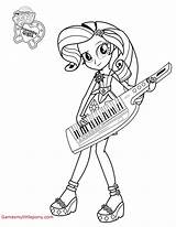 Rarity Pony Little Musician Coloring Play Online sketch template