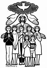 Confirmation Catholic Clipart Cliparts Library Saints Coloring Pages sketch template