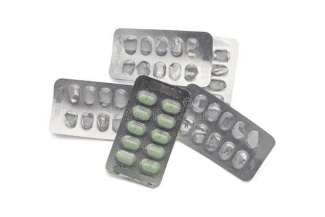 green pill  package stock photo image  medication