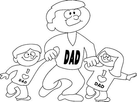 dad  characters printable coloring pages