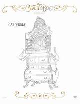 Beast Coloring Beauty Pages Sheets Garderobe Belle Printable Lumiere Printables Cogsworth Print Action Live Clip Watson Emma Beautyandthebeast Movie Baby sketch template