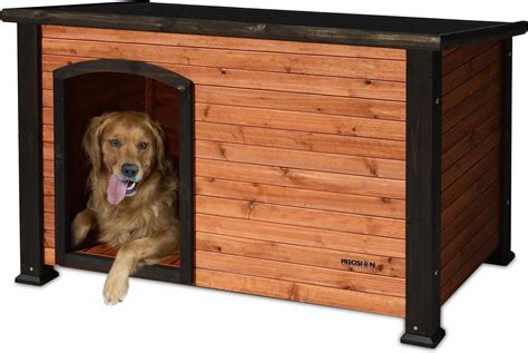 precision pet products outback log cabin dog house small chewycom shelterdogs log cabin