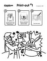 Coloring Pages Hat Magic Crayola Au sketch template