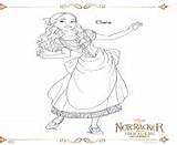 Nutcracker Coloring Pages Clara Realms Four sketch template