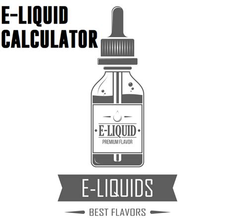 liquid calculator introducing  easy   eliquid mixing calculator simply select  pg