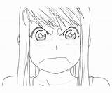 Alchemist Fullmetal Winry Rockbell Coloring Pages Funny Face Another sketch template