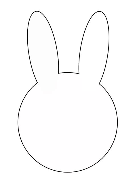 printable bunny head template  printable templates