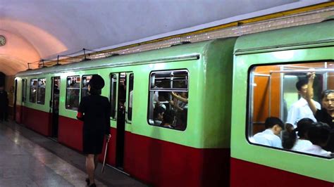 pyongyang 병양 subway ride north korea youtube