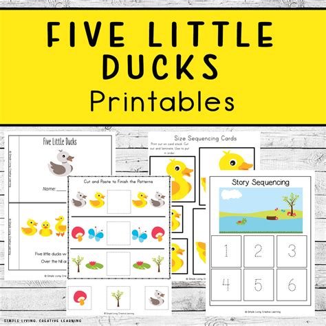 ducks printables simple living creative learning