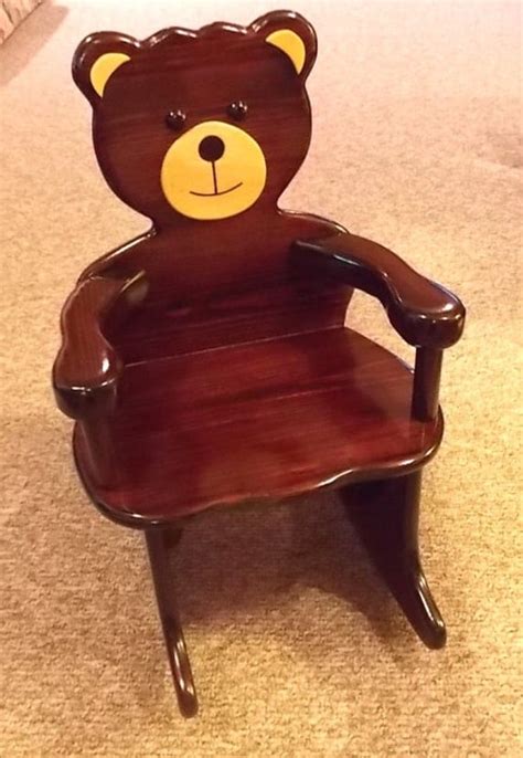 woodworking projects  kindergarten bear rocking chair