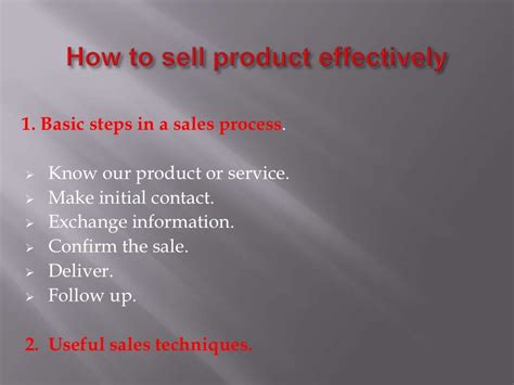 sell  products