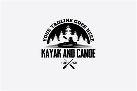 kayak  canoe logo  logos design bundles