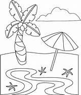 Beach Coloring Pages Plage Printable Coloriage Dessin Colorier Imprimer Maternelle Kids Fun Preschoolers Sheets Summer Nature Drawings Together Sheet Easy sketch template