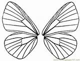Wings Butterfly Template Coloring Clipart Fairy Drawing Pages Wing Printable Color Pattern Patterns Cliparts Cut Outline Clip Colouring Sheets Templates sketch template