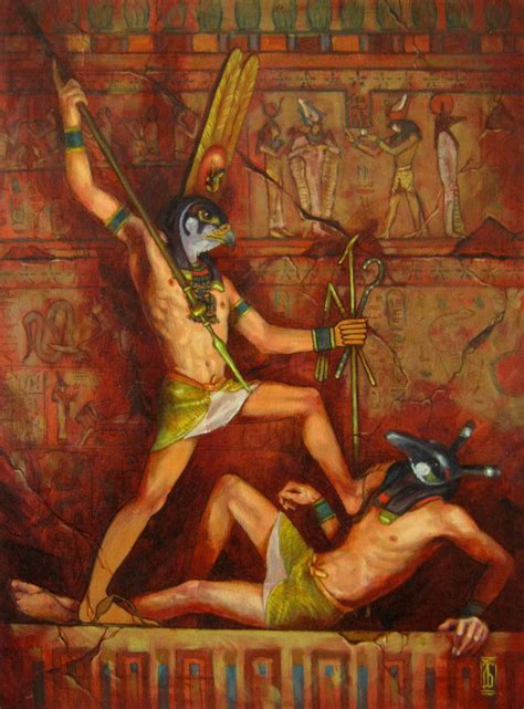 horus and set by glaringdragon on deviantart