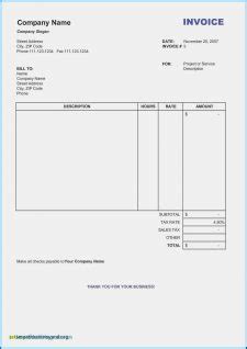 printable invoice template