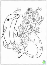 Barbie Mermaid Coloring Pages Colouring Tale sketch template