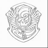 Potter Harry Coloring Pages Ravenclaw Crest Hogwarts House Drawing Slytherin Logo Houses Print Printable Color Drawings Book Sketch Template Crests sketch template