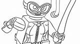Catwoman Coloring Pages Lego Getcolorings Getdrawings sketch template