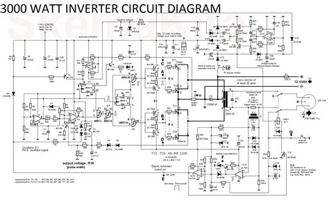 watt inverter circuit diagram electronic circuit