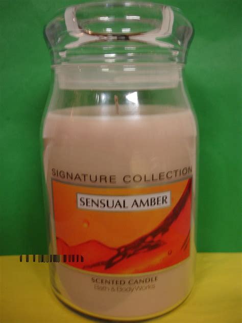 bath and body works sensual amber jar candle 22 oz ex large