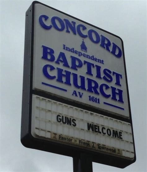 church sign epic fails “guns welcome” edition christian