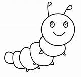 Caterpillar Clipart Coloring Pages Outline Drawing Hungry Template Color Board Animal Panda Printable Butterfly Kids Catepillar Use Websites Presentations Reports sketch template