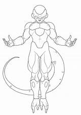 Lineart Super Dbz Colorir Goku Dragonball Freeza Chronofz sketch template