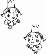 Daisy Holly Ben Poppy Little Coloring Drawing Kingdom Sisters Pages Printable Hollys Paintingvalley sketch template