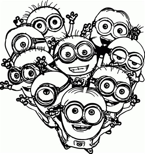 minions coloring pages childrens film  minion clipart cartoon