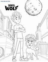Freddy Lupin Loup Coloring Coloriages Coloringonly sketch template