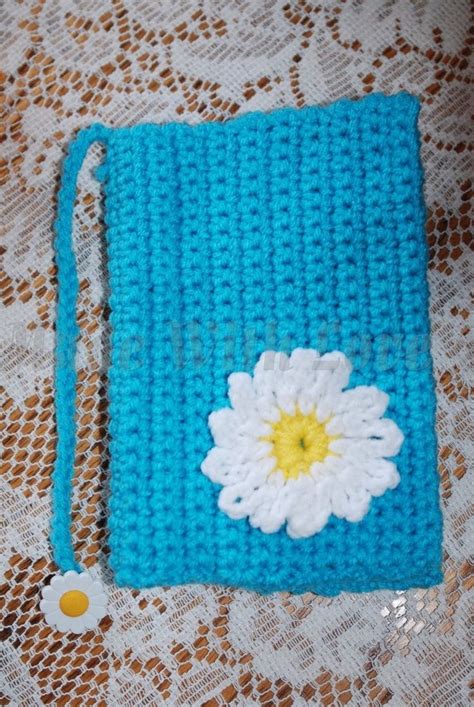 this tutorial glama s crocheted daisy book cover lesson