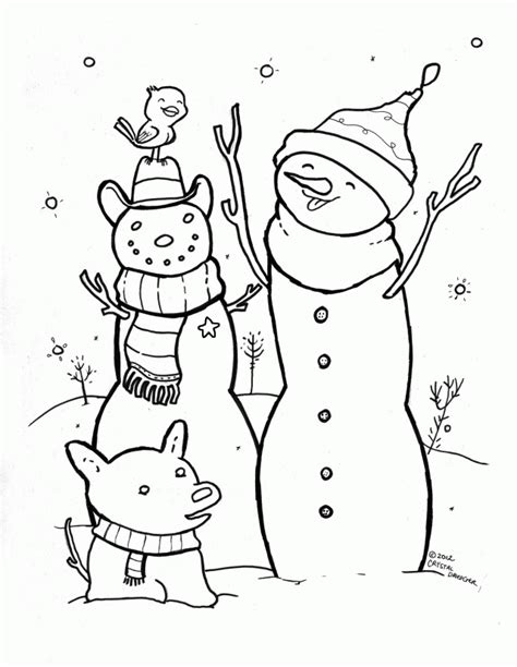 printable snowman coloring pages coloring home