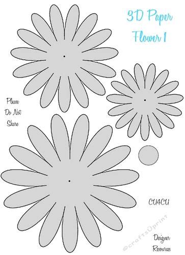 paper flower templates cucu  janice shehan    cute