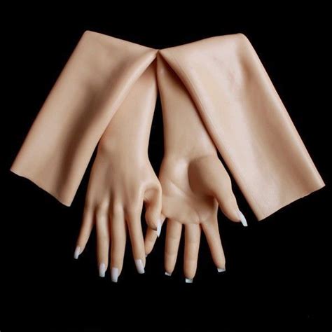 silicone rubber female glove sg  handschuhe masken ebay