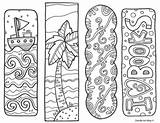 Bookmarks Coloring sketch template