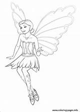 Barbie Coloring Mariposa Pages Printable sketch template