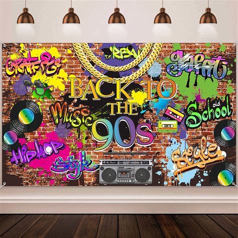 buy  backdrop hip hop graffiti  party decorations    ft