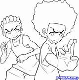 Boondocks Coloring Drawing Pages Draw Drawings Step Cartoon Boon Clipart Popular Paintingvalley Library Colouring Coloringhome Insertion Codes sketch template