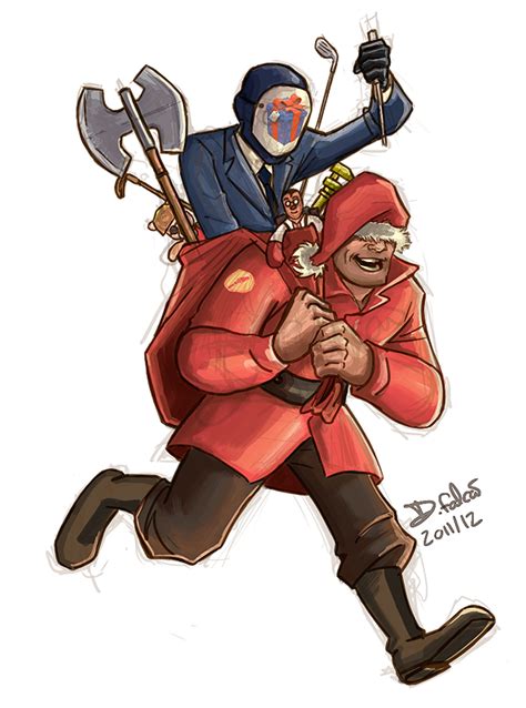 teamfortress2 christmas by psamophis on deviantart