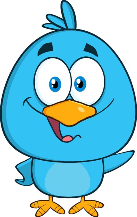 funny blue bird cartoon vector set  vector animal vector