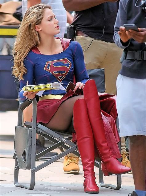 melissa benoist on the set of supergirl in vancouver 08 14