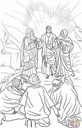 Transfiguration Trasfigurazione Knocking Gesù Supercoloring Gesu Christianity Popular Getcolorings Zaccheo Permalink Trackback sketch template